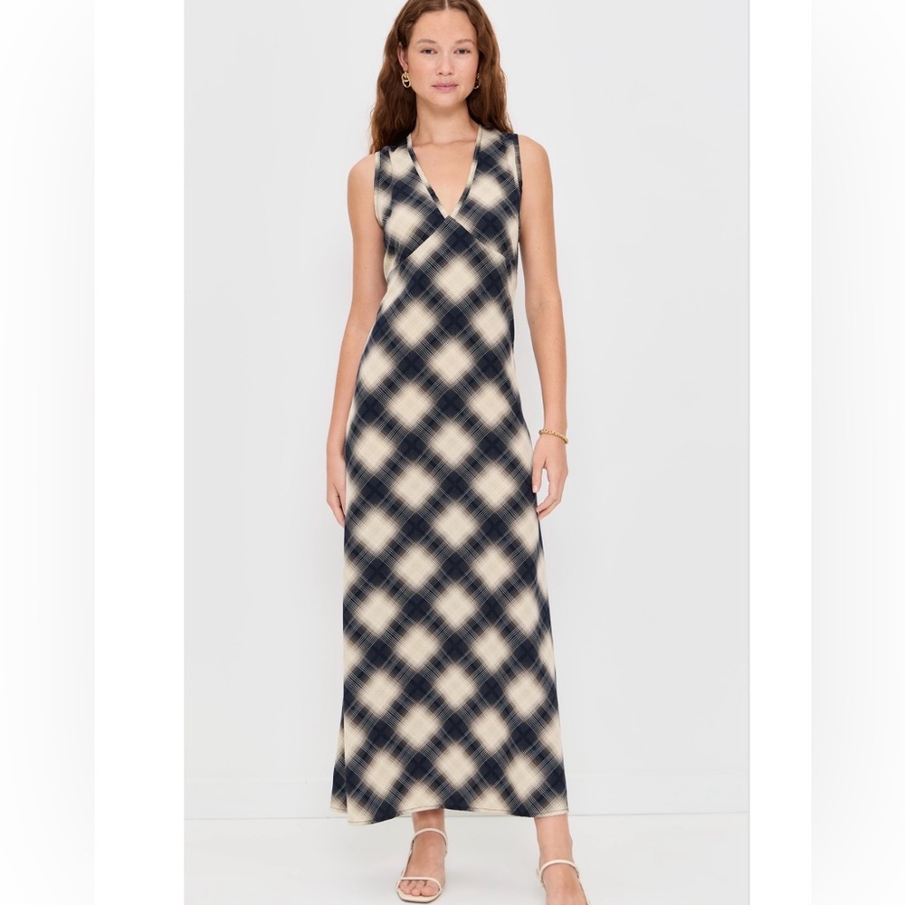 Little Lies- Plaid Printed Dress